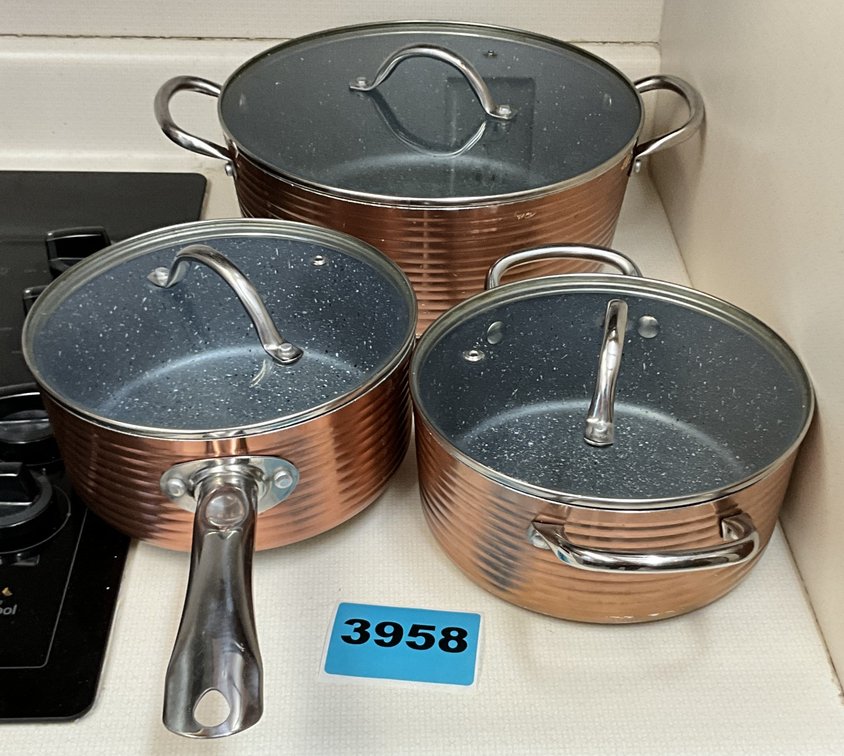 3 Cooking Pots By IH