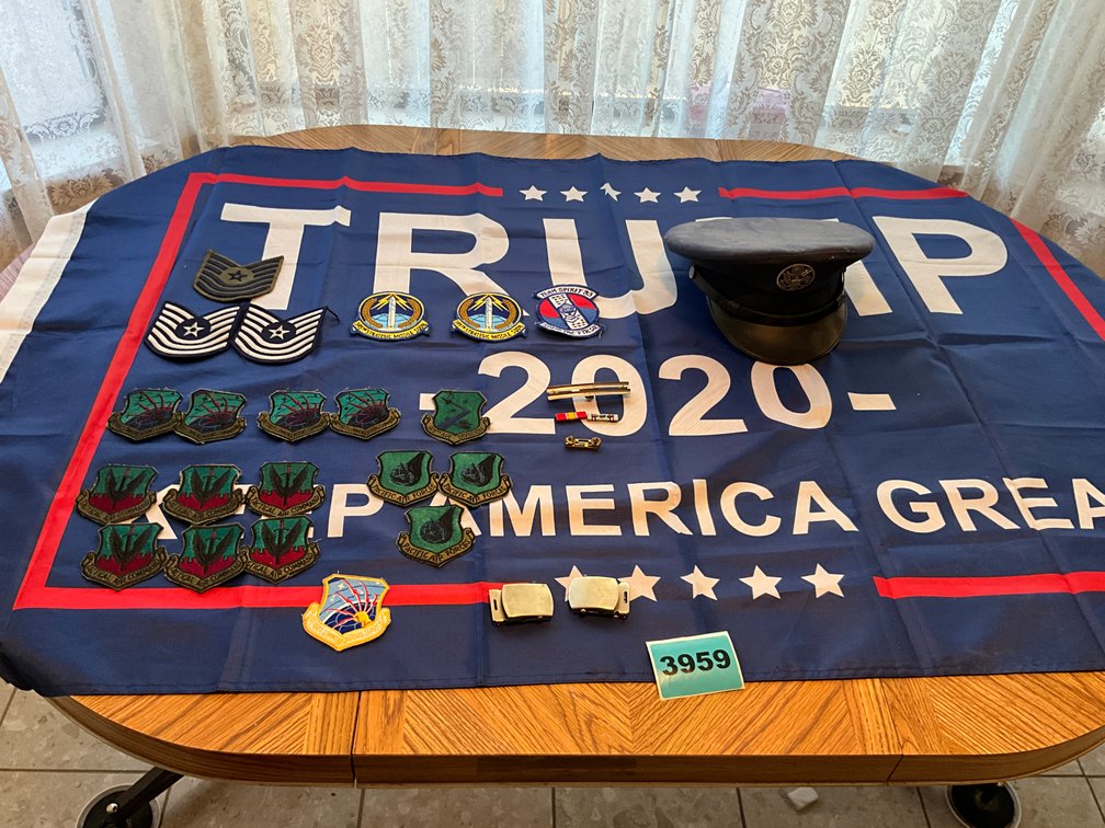 7.125" Air Force Cap, Trump Flag