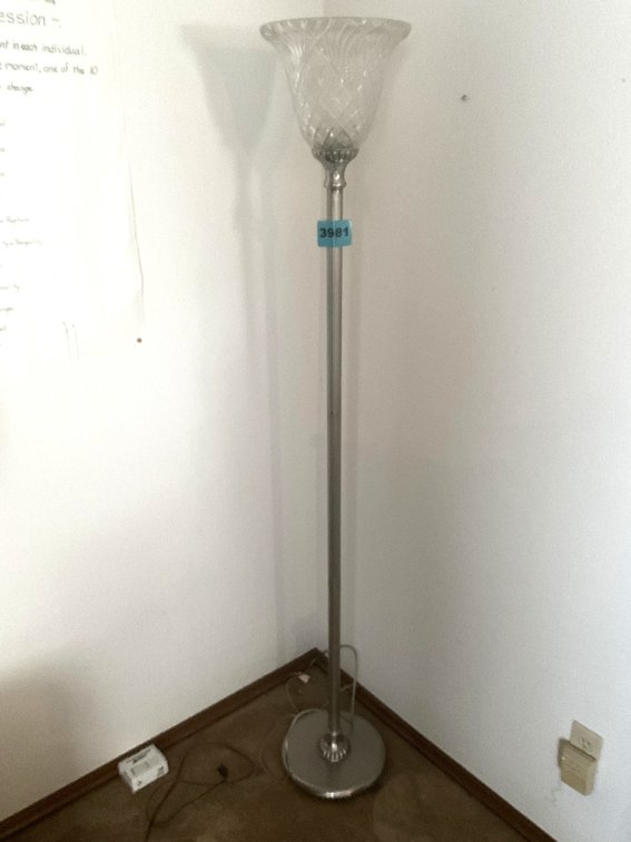 Silver Standing Lamp