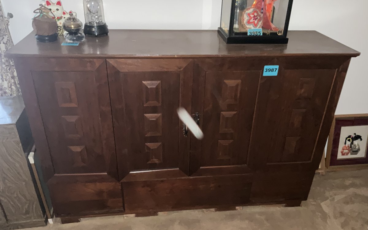 Wooden Cabinet Book Library