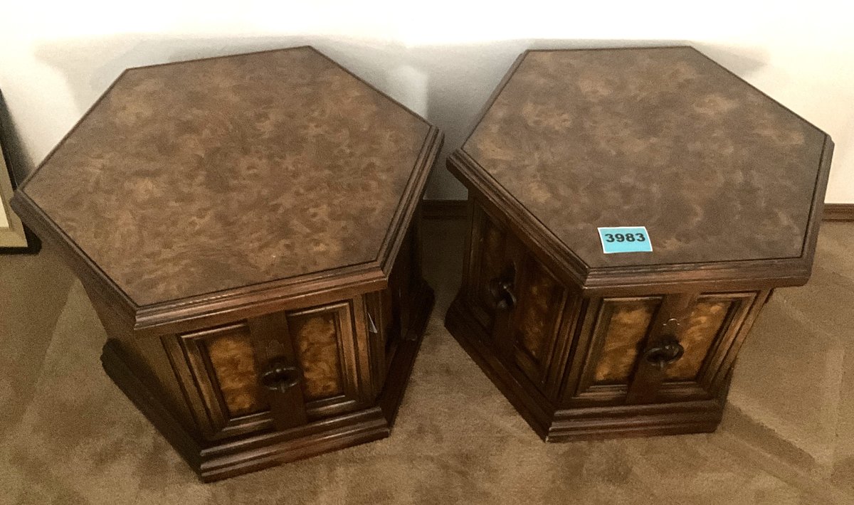 2 End Tables W/ Storage