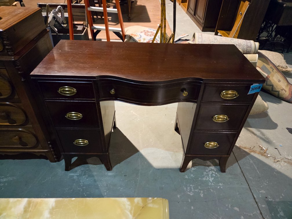 Vintage Mahogany Vanity Desk