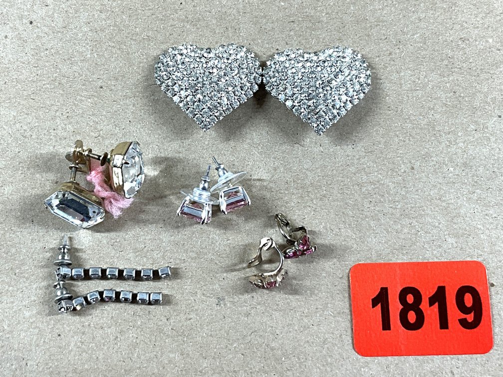 Five Pairs of Costume Earrings