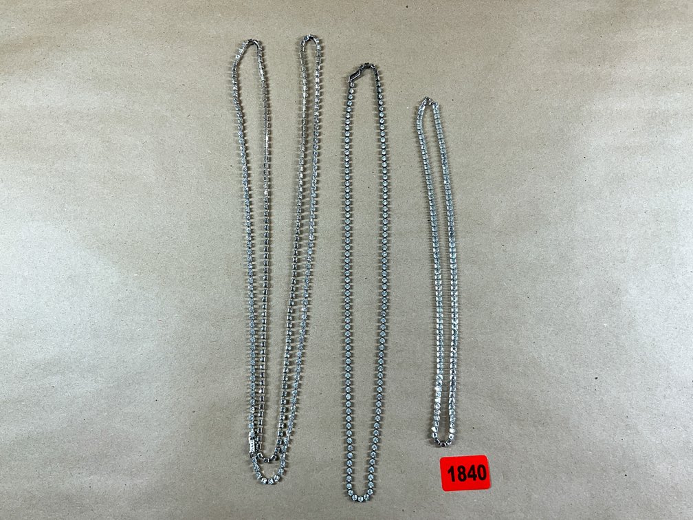 Three Rhinestone Necklaces