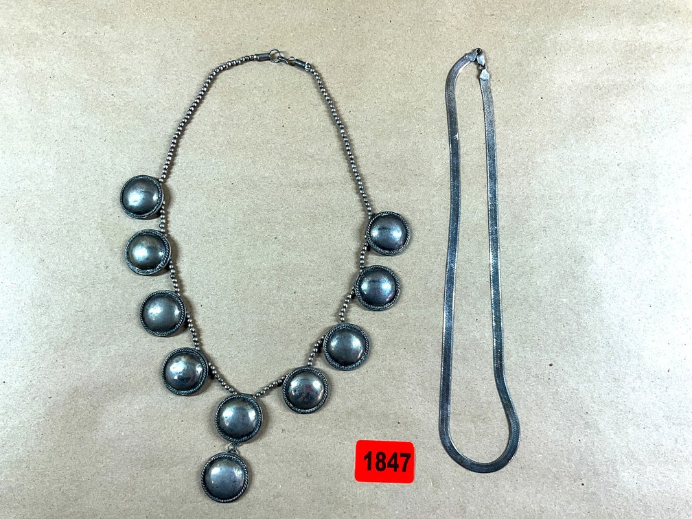 Two Silver Necklaces