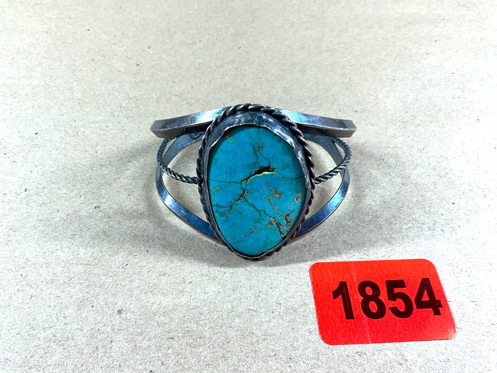 Silver Turquoise Cuff