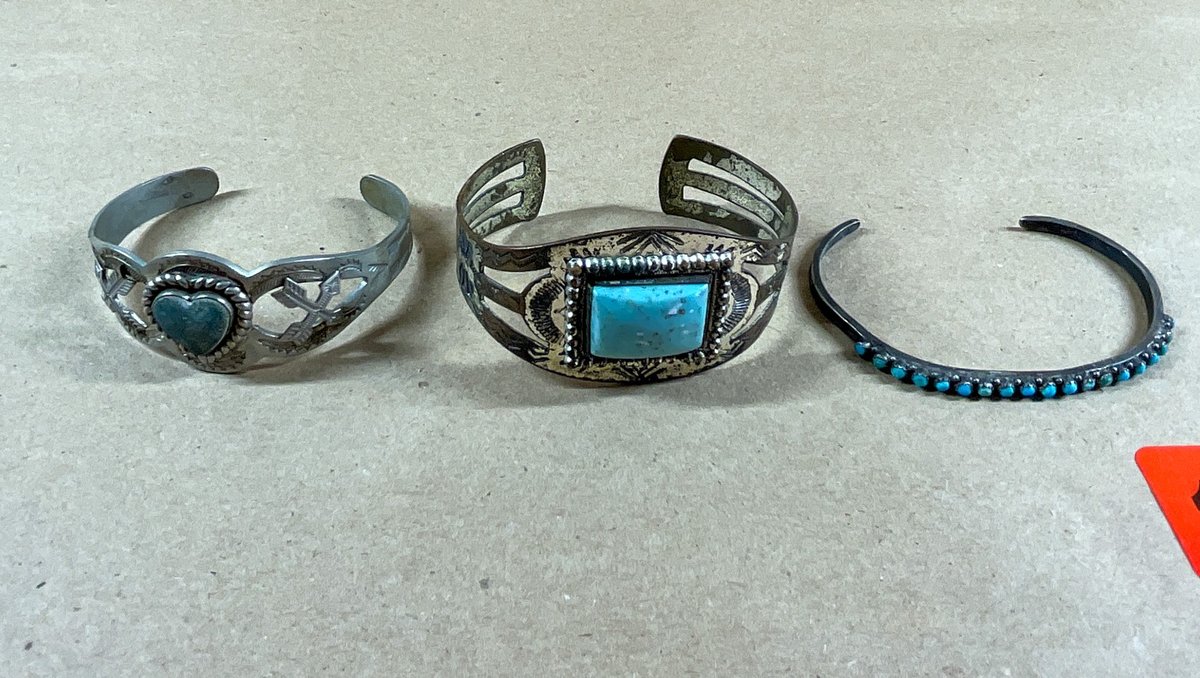 Three Silver Cuffs