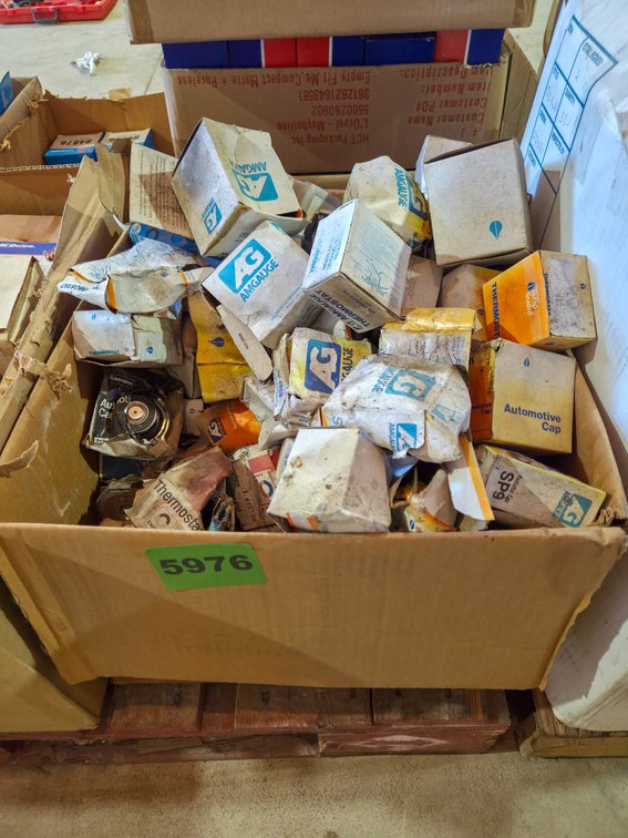 Box of Asstd Thermostats & Radiator Caps