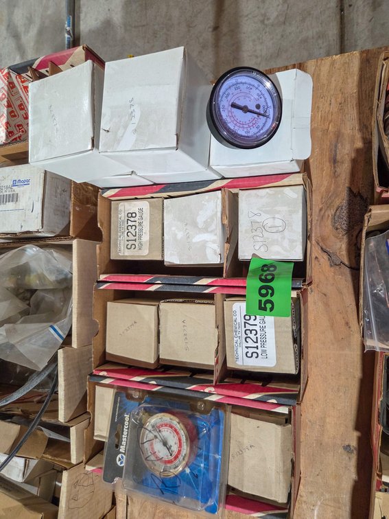 Lot of Asstd Gauges-High Pressure Gauges, Low Pressure Gauges, Etc.