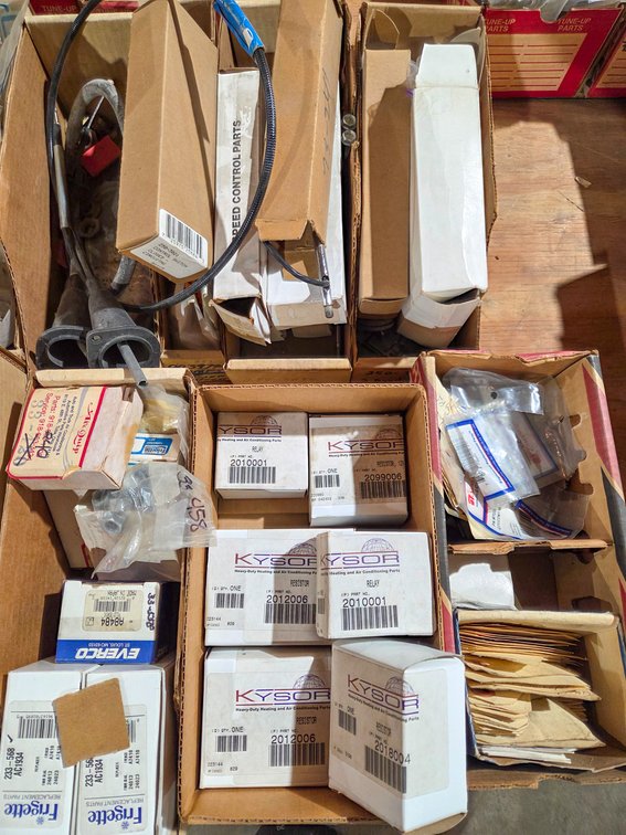 12 Boxes Asstd Parts Control Switches, Speed Control Parts, Etc