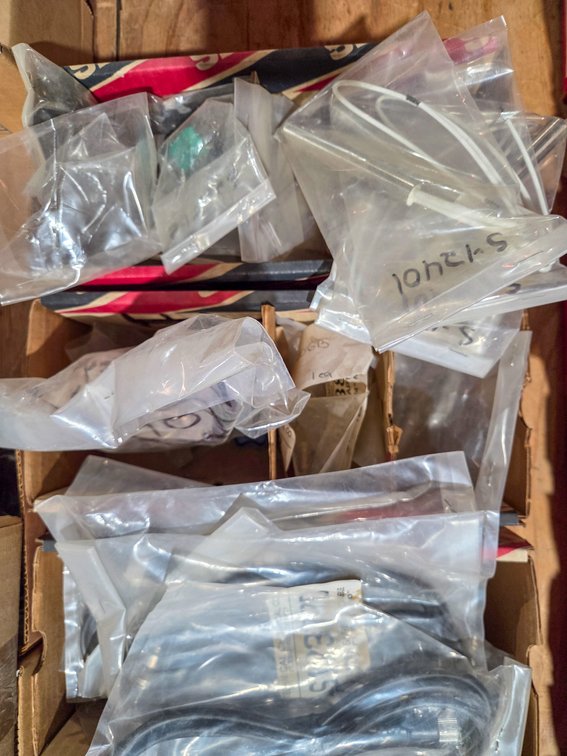 5 Boxes Asstd Cylinder Safety Cables, Idle Cut Off Switch, Etc.