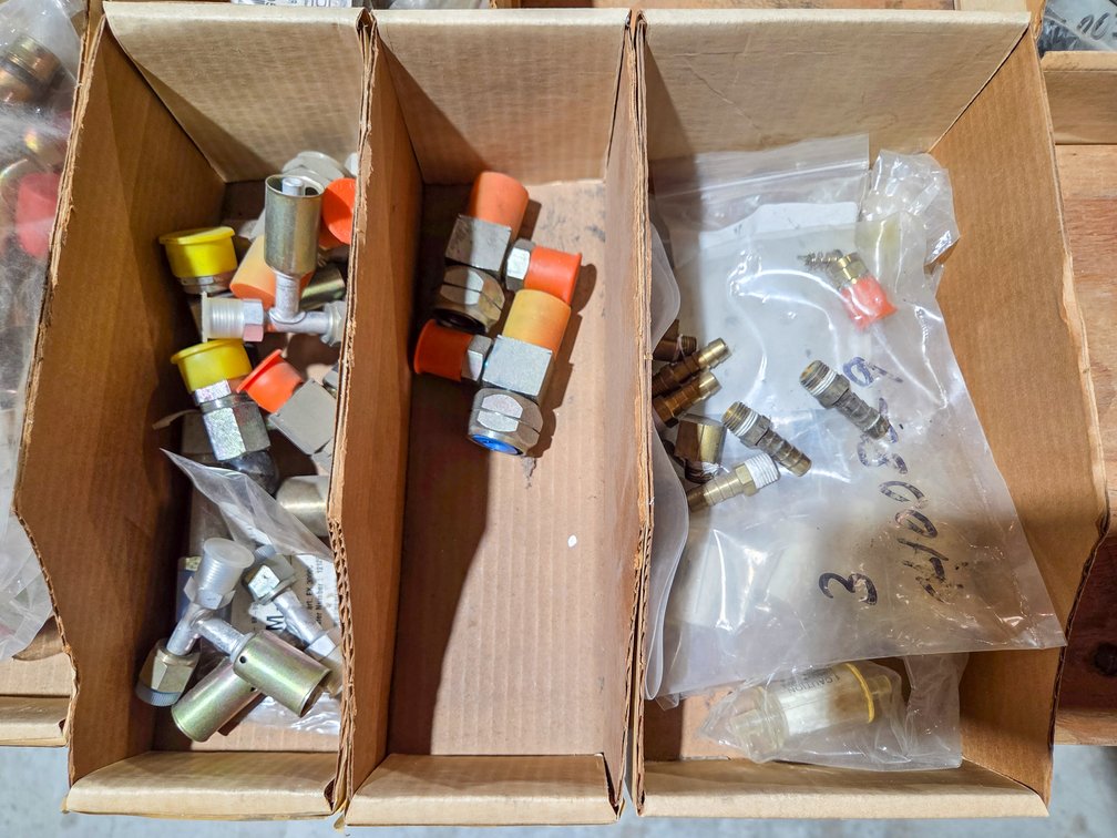 14 Boxes Asstd Fittings for AC Components, T's, Elbows, Etc