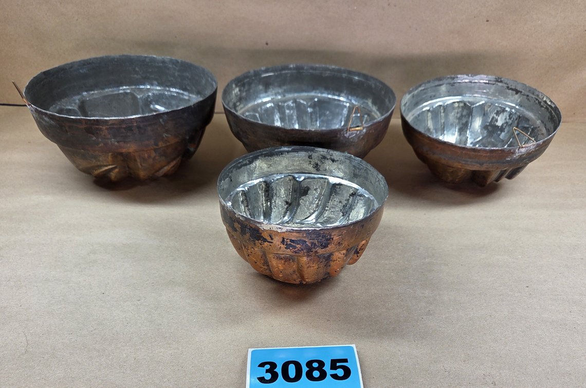 Vintage Copper Kitchen Molds