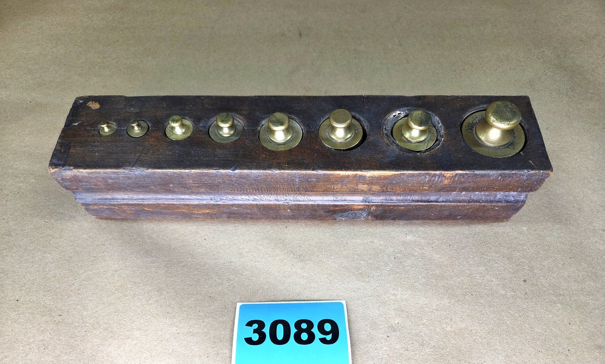 Vintage Brass Calibration Weights
