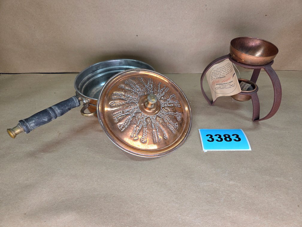 Copper Pot W/ Lid Believed To Be From Turkey