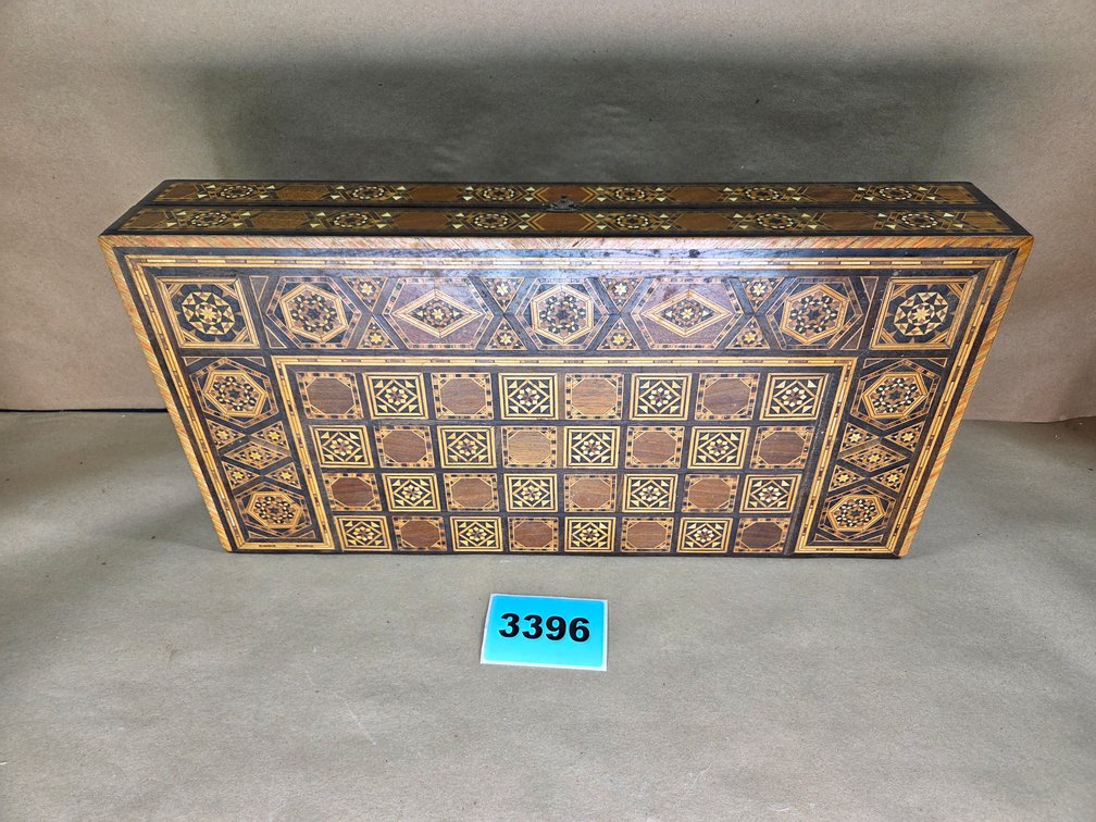 Syrian Inlaid Wooden Folding Box