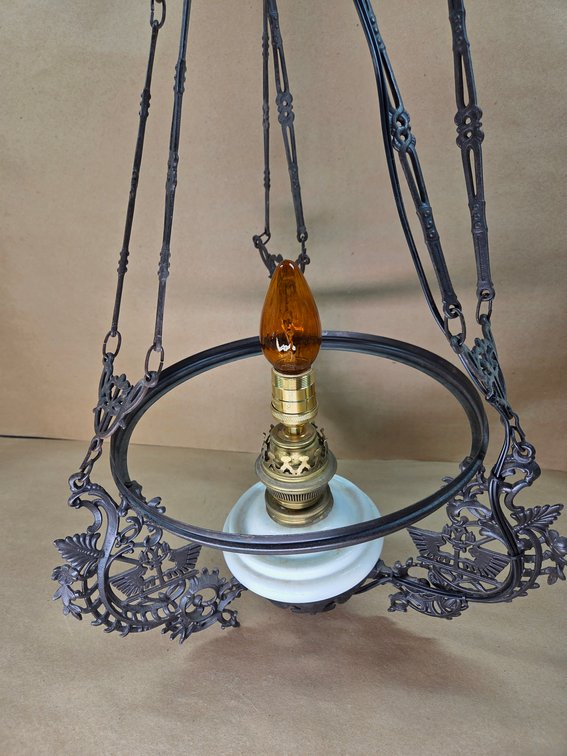 Ornate Iron Chandeliers