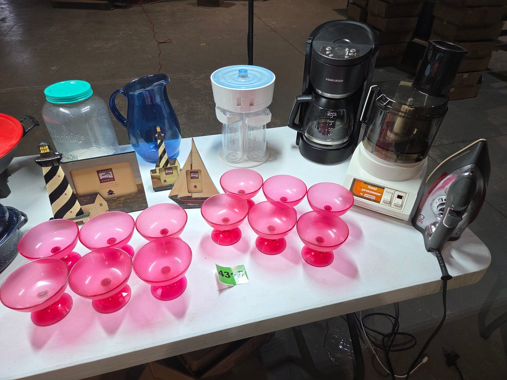 Small Kitchen Appliances, Enamelware, and Nautical Decor