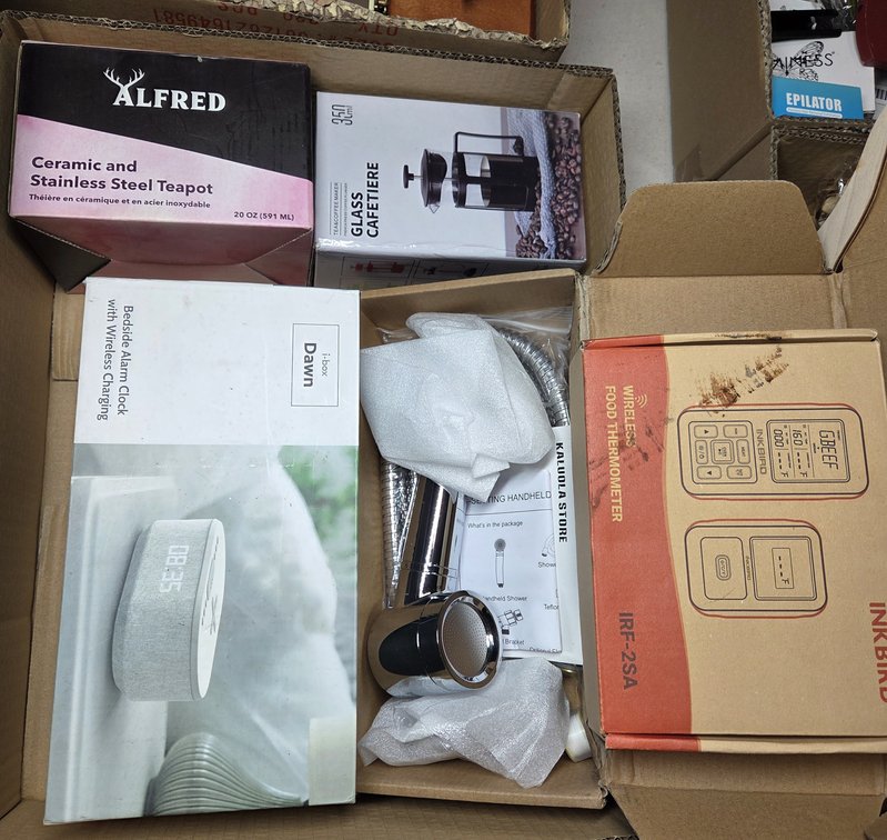 Mixed Lot of Office Supplies, Greeting Cards, and Home Organization