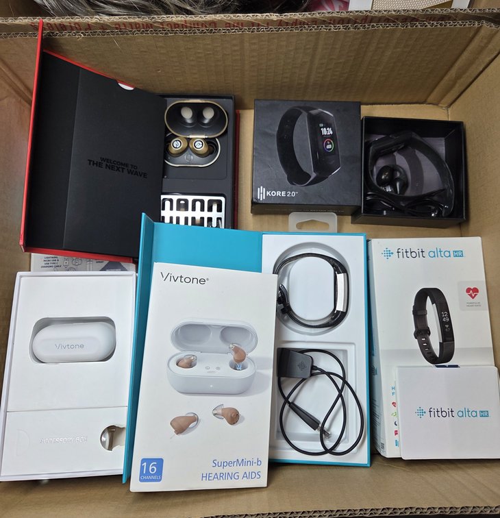Vivtone Hearing Aids, Wireless Earbuds, & Fitbit Alta