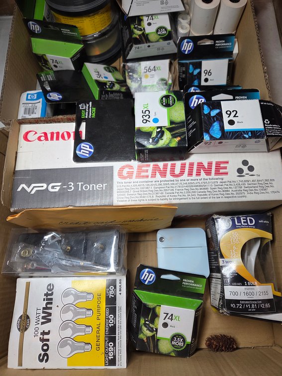 Assorted Printer Carteridges CDs & Laser Tape