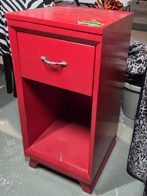 Red Side Table