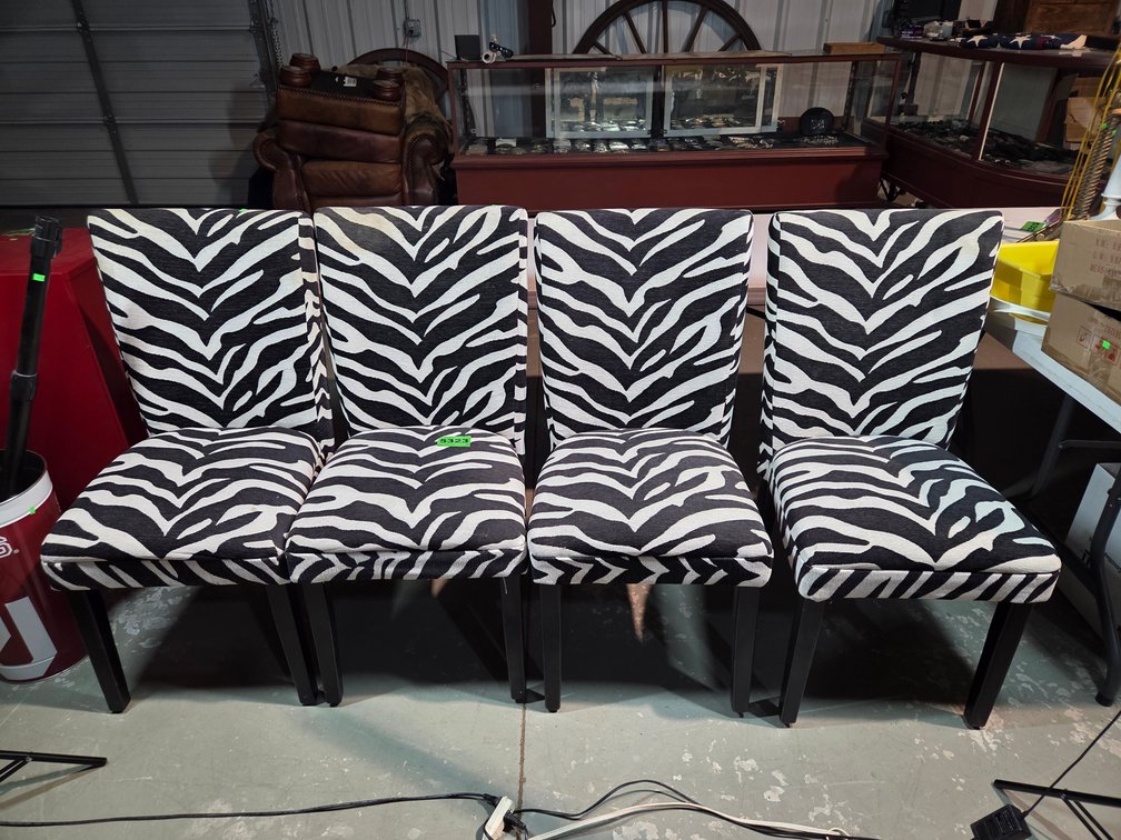 Zebra Print Chairs