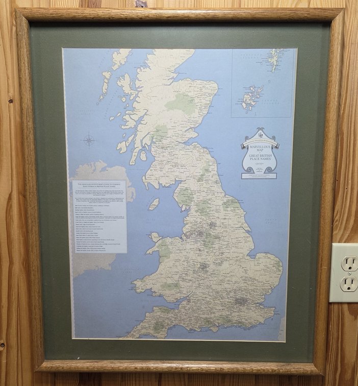 Map Of Great British Place Names