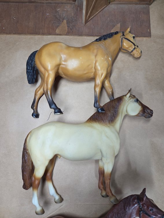 Breyer Gray Horse & 3 Other Breyer Horses