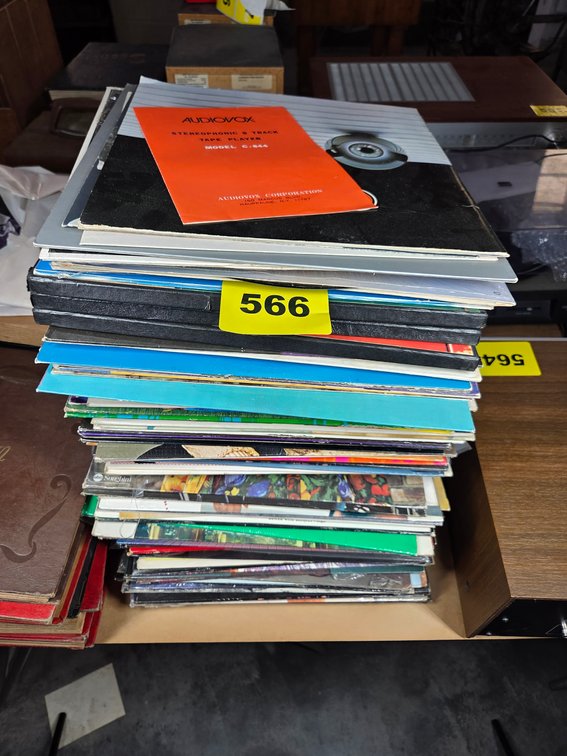 Stack Of Assorted Records Herb Alpert Barry Manilow Etc