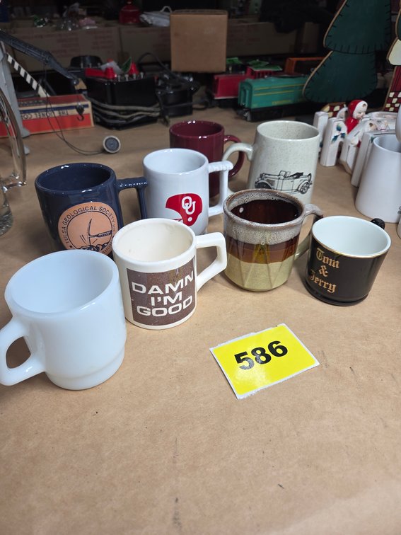Two Frankoma Coffee Mugs, OU & 1 Tulsa Geological Society