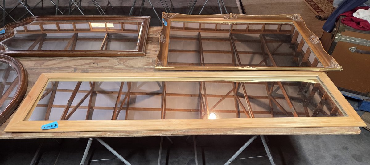 20" X 72" Mirror, Wood Frame