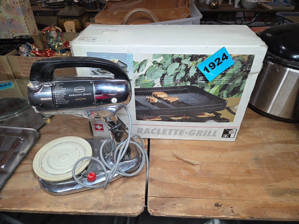 Hamilton Beach Mixer, Raclette Grill