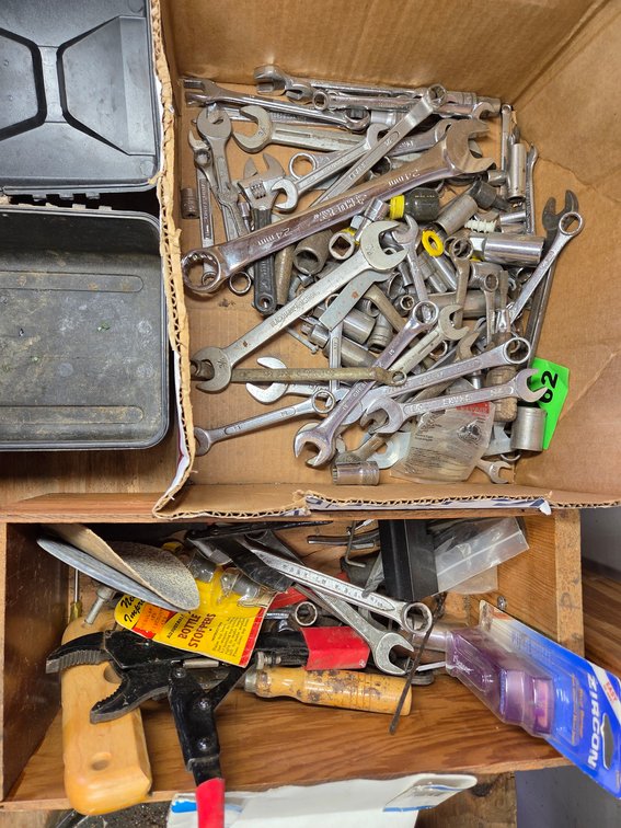 2 Boxes Assorted Tools