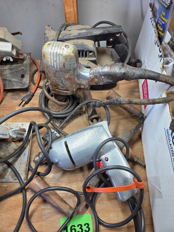 Vintage Craftsman Electric Drill, Vintage Thor Electric Drill, Craftsman Electric Belt Sander