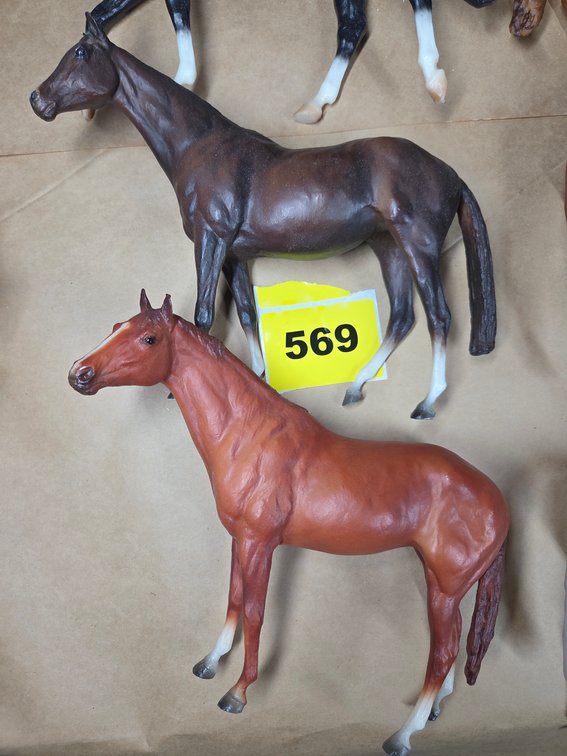 Four Breyer Style Horses