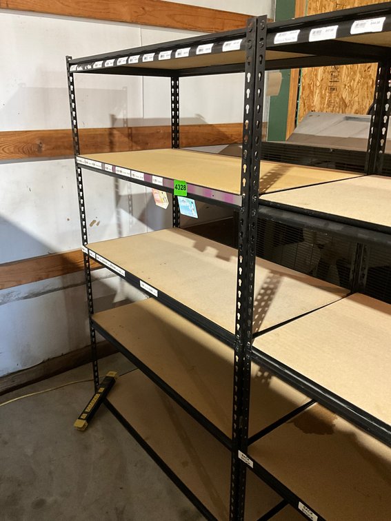 24" X 48" X 6' 5 Shelf Brown Heavy Duty Shelving