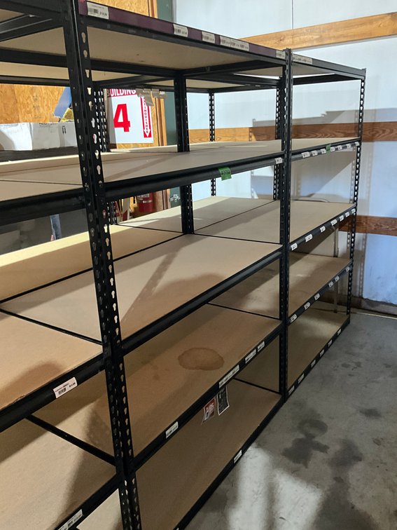 24" X 48" X 6' 5 Shelf Brown Heavy Duty Shelving