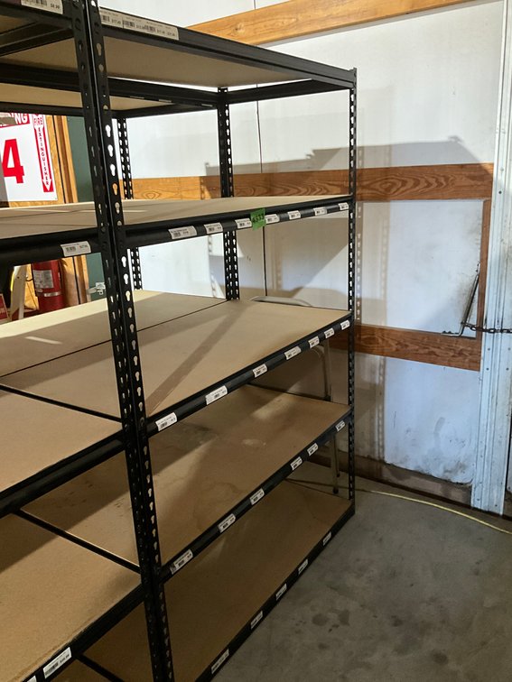 24" X 48" X 6' 5 Shelf Brown Heavy Duty Shelving