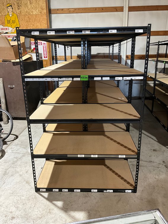 24" X 48" X 6' 5 Shelf Brown Heavy Duty Shelving