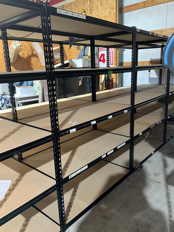 24" X 48" X 6' 5 Shelf Brown Heavy Duty Shelving