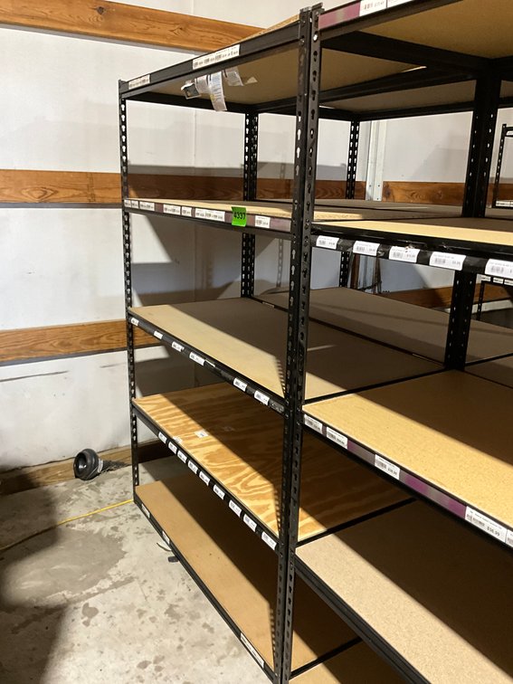 24" X 48" X 6' 5 Shelf Brown Heavy Duty Shelving