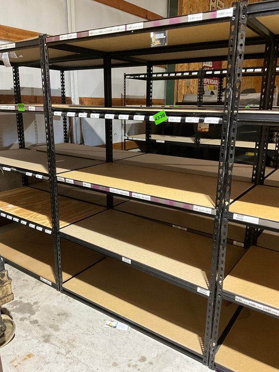 24" X 48" X 6' 5 Shelf Brown Heavy Duty Shelving