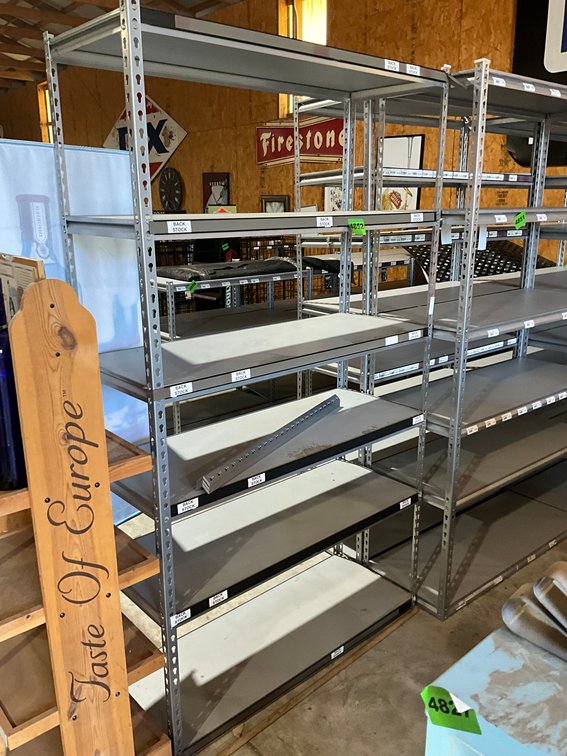 18" X 24" X 7' Heavy Duty Silver Shelf, 6 Shelf