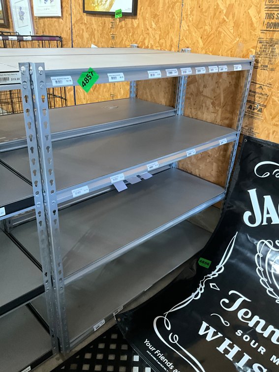 18" X 48" X 48" Heavy Duty Silver 4 Shelf