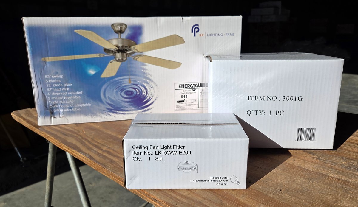 Image for Ceiling Fans & Lighting Inventory Auction – New Stock