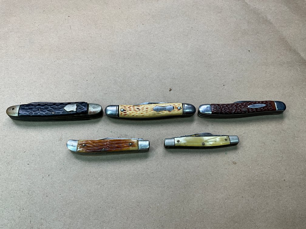 Assorted Some Marked USA Pocket Knives