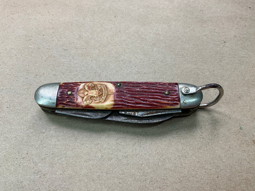 VintageBoy Scouts Carved - Imperial Pocket Knife