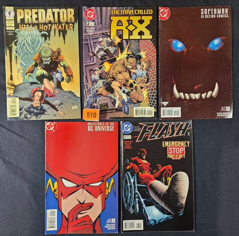 DC Comics - AX, Aquaman, Predator, Flash - 5 pieces