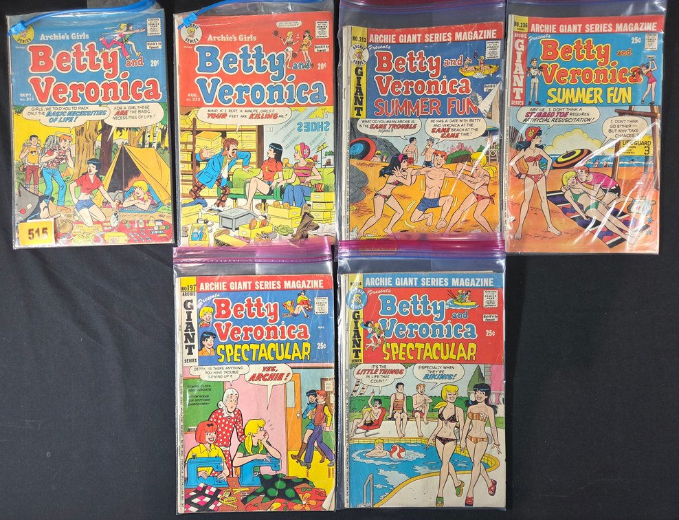Betty & Veronica Comics - 6 pieces